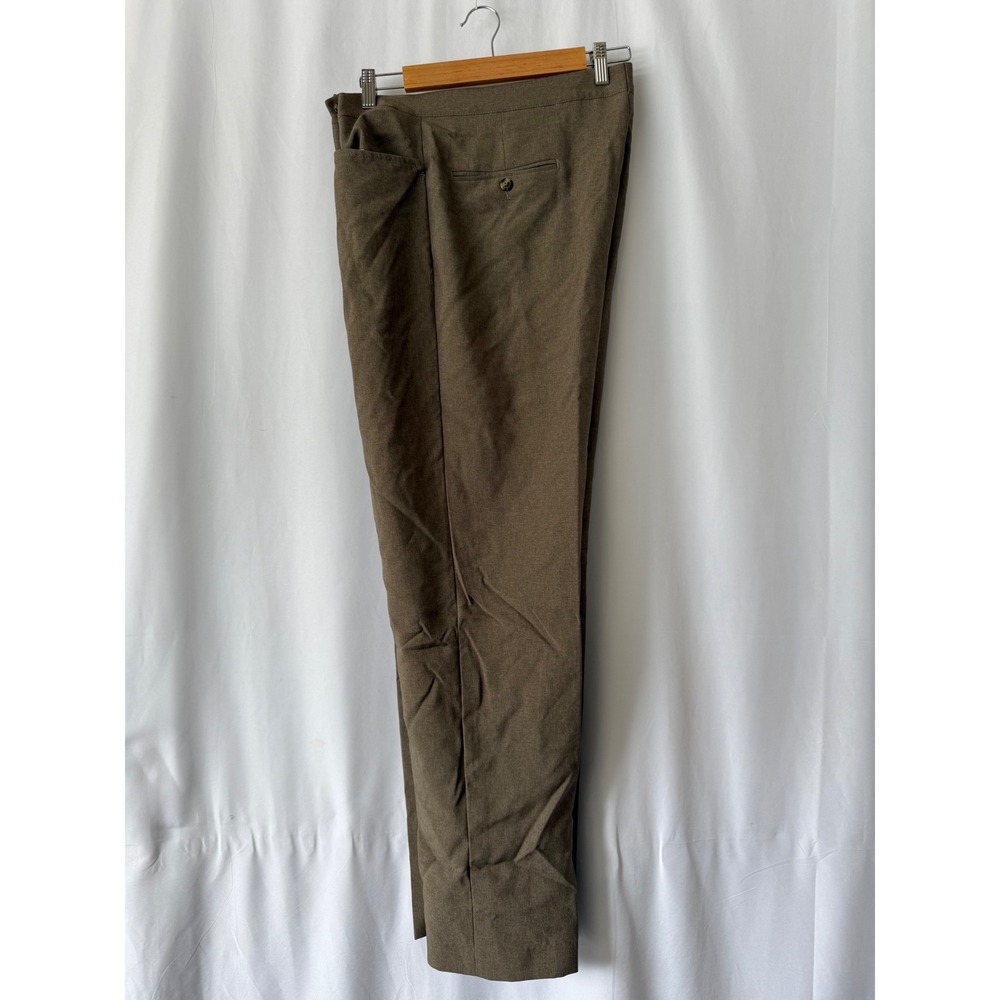 VTG‎ Sansabelt Mens G2876 Brown Beltless Waistband Dress Pants Trousers 36R